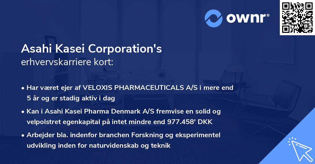 Asahi Kasei Corporation's erhvervskarriere kort