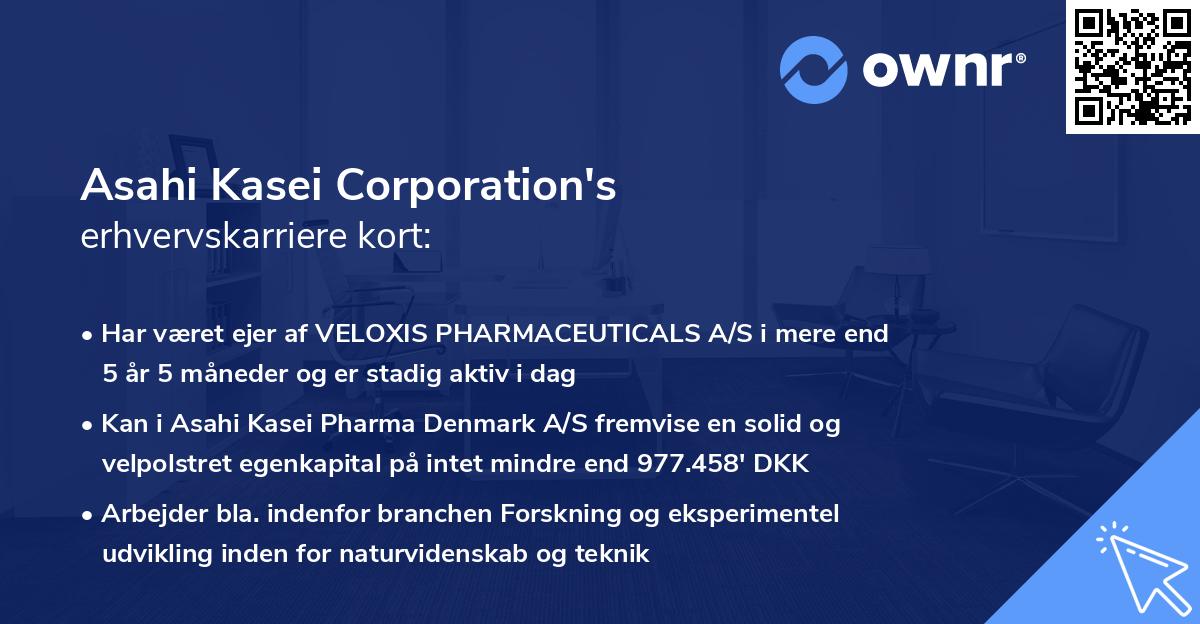 Asahi Kasei Corporation's erhvervskarriere kort
