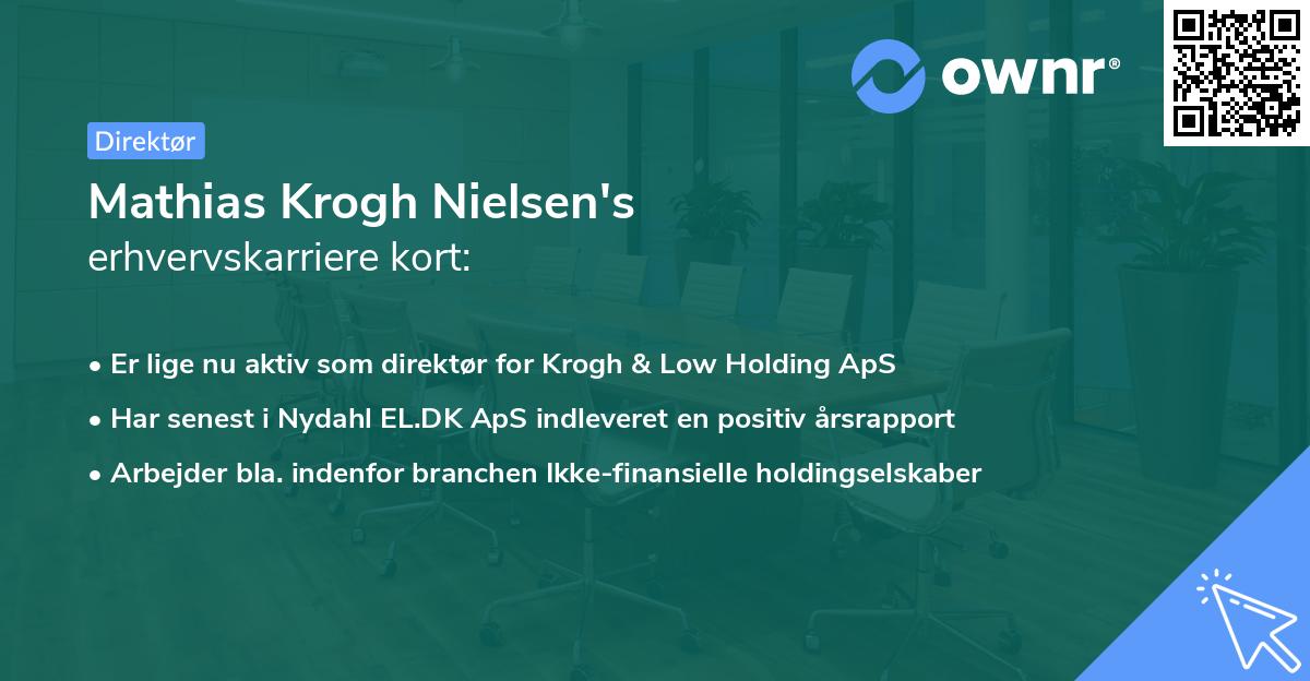 Mathias Krogh Nielsen's erhvervskarriere kort
