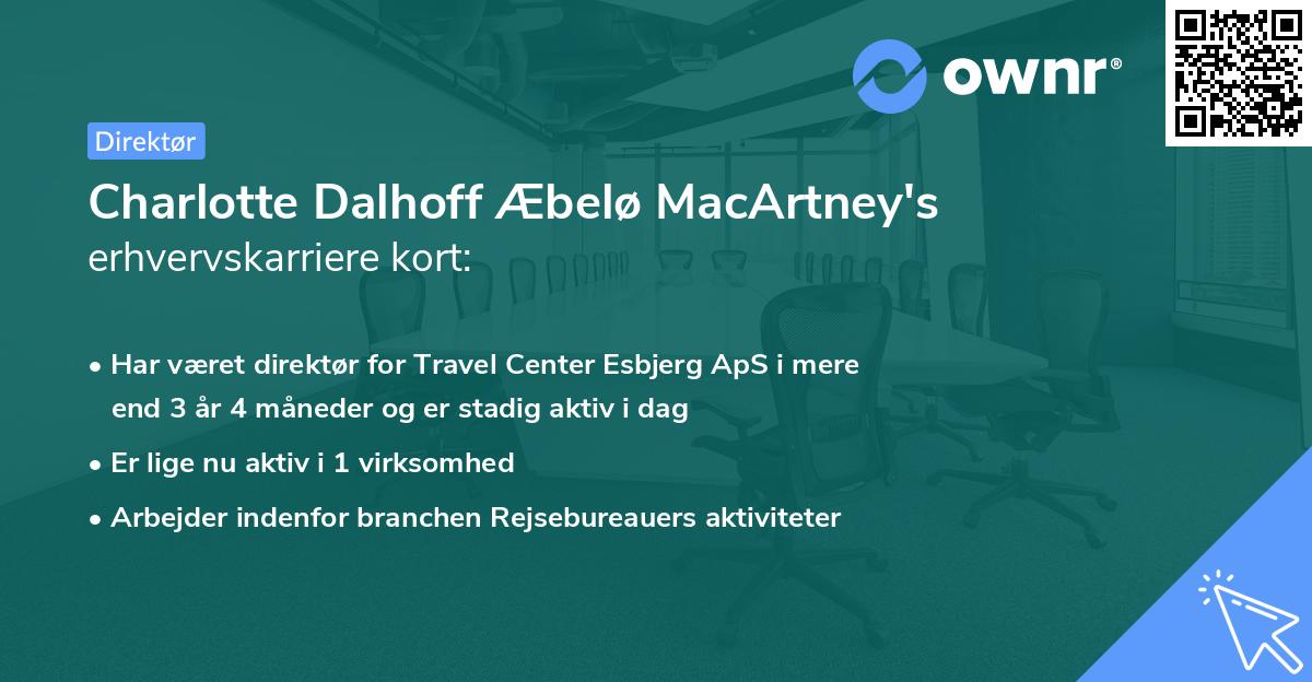 Charlotte Dalhoff Æbelø MacArtney's erhvervskarriere kort