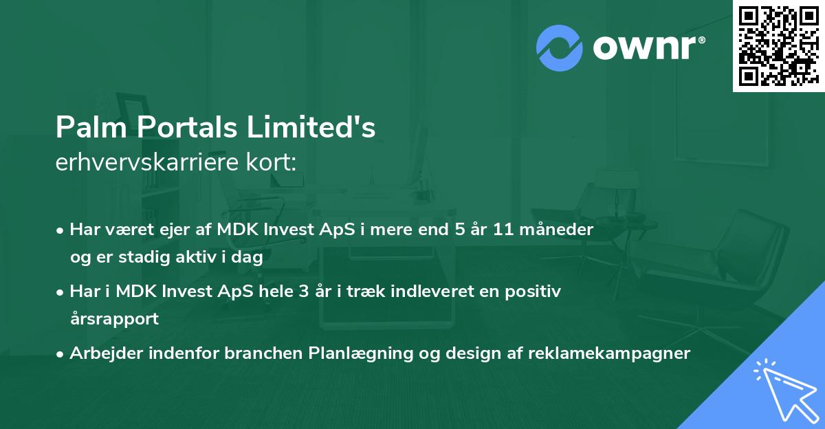 Palm Portals Limited's erhvervskarriere kort