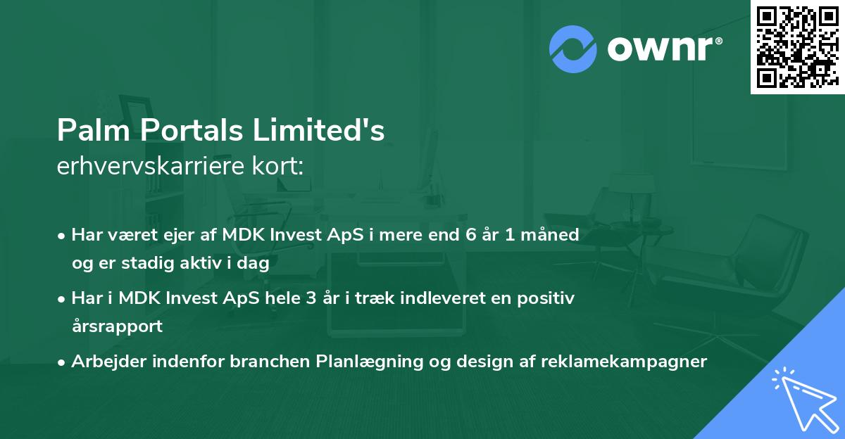 Palm Portals Limited's erhvervskarriere kort