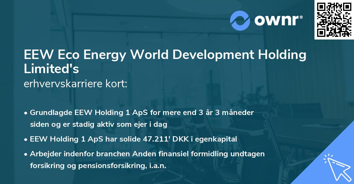 EEW Eco Energy World Development Holding Limited's erhvervskarriere kort