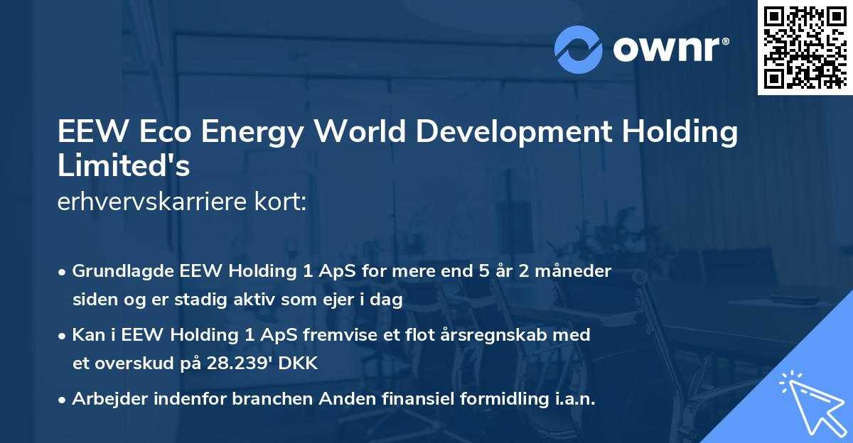 EEW Eco Energy World Development Holding Limited's erhvervskarriere kort