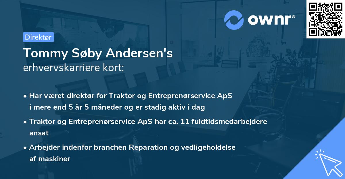Tommy Søby Andersen's erhvervskarriere kort