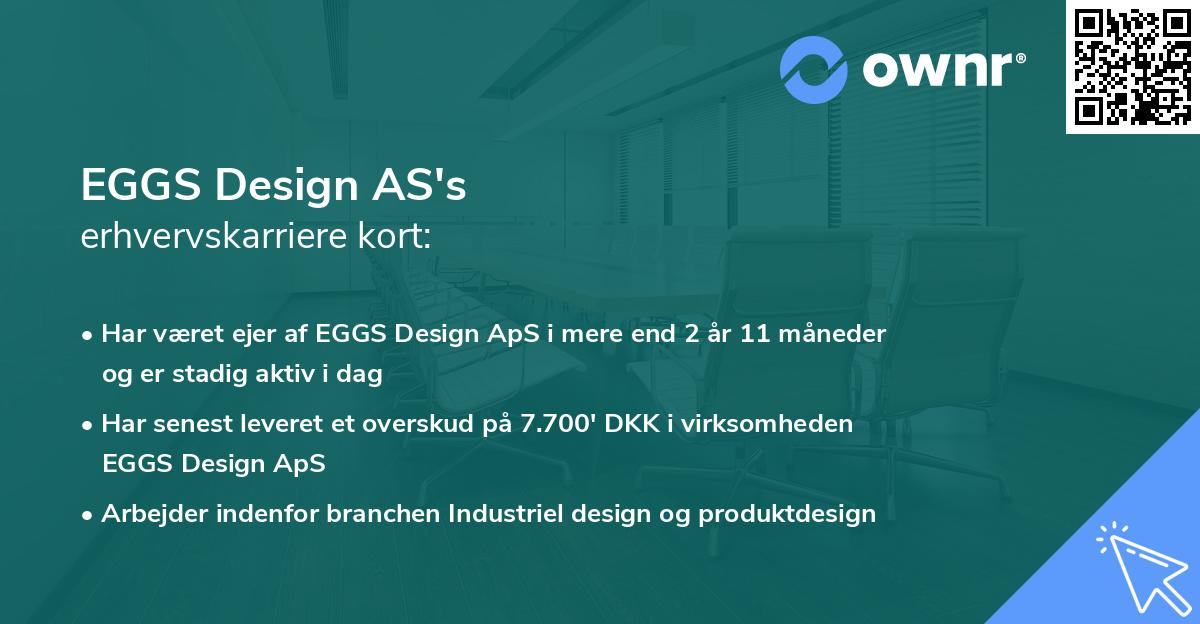 EGGS Design AS's erhvervskarriere kort