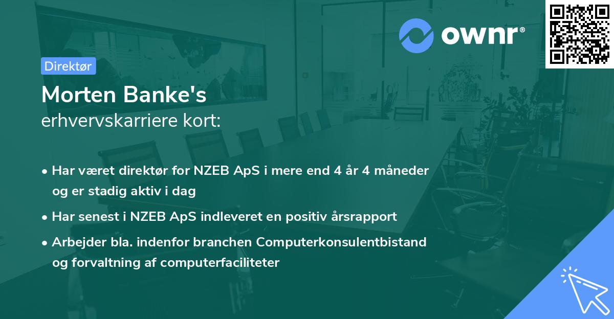 Morten Banke's erhvervskarriere kort