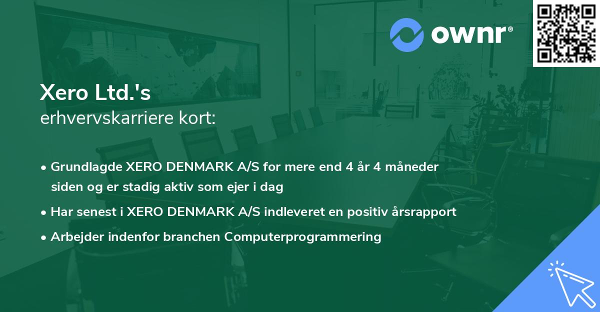 Xero Ltd.'s erhvervskarriere kort