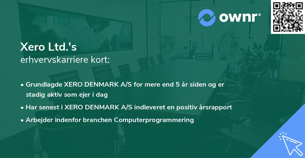 Xero Ltd.'s erhvervskarriere kort
