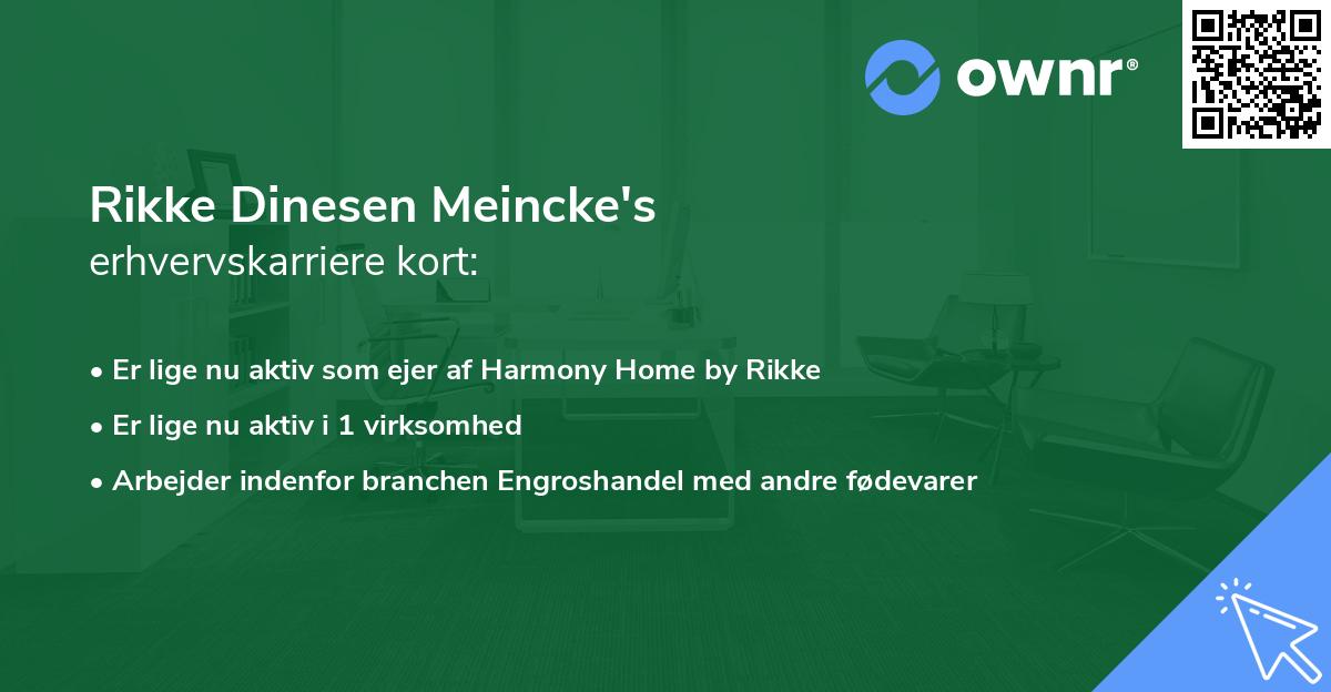 Rikke Dinesen Meincke's erhvervskarriere kort
