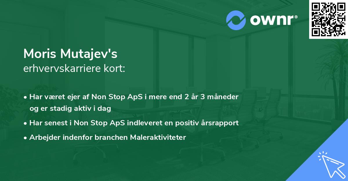 Moris Mutajev's erhvervskarriere kort