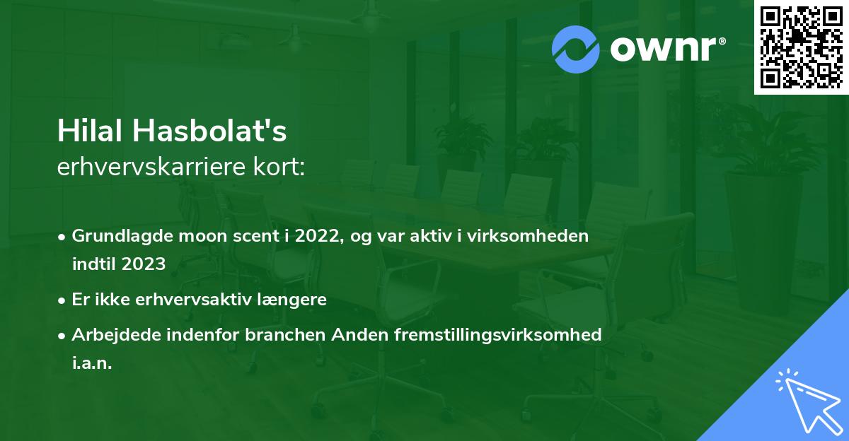 Hilal Hasbolat's erhvervskarriere kort