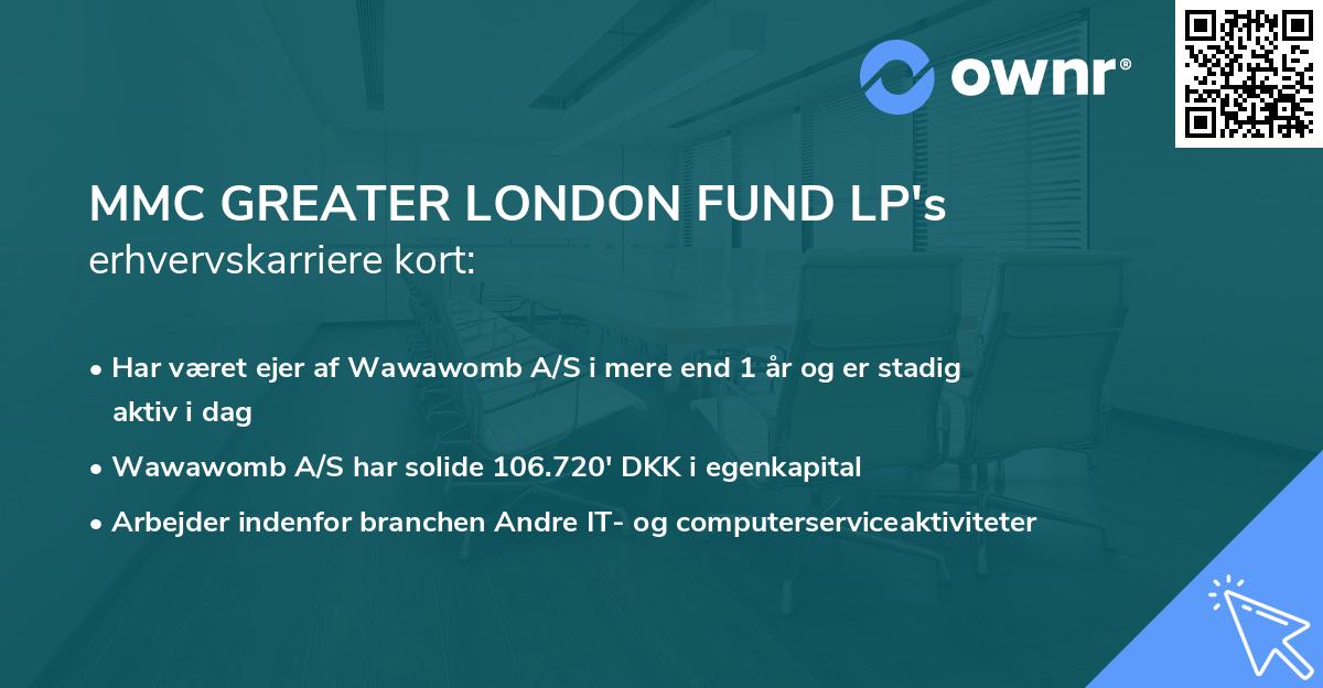 MMC GREATER LONDON FUND LP's erhvervskarriere kort