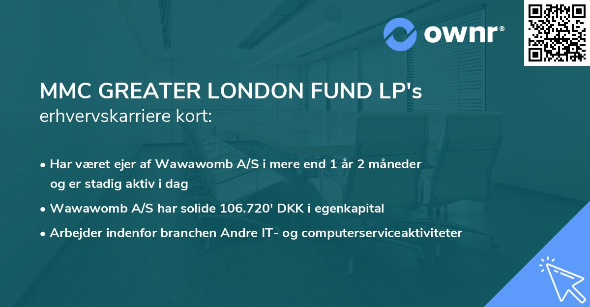 MMC GREATER LONDON FUND LP's erhvervskarriere kort
