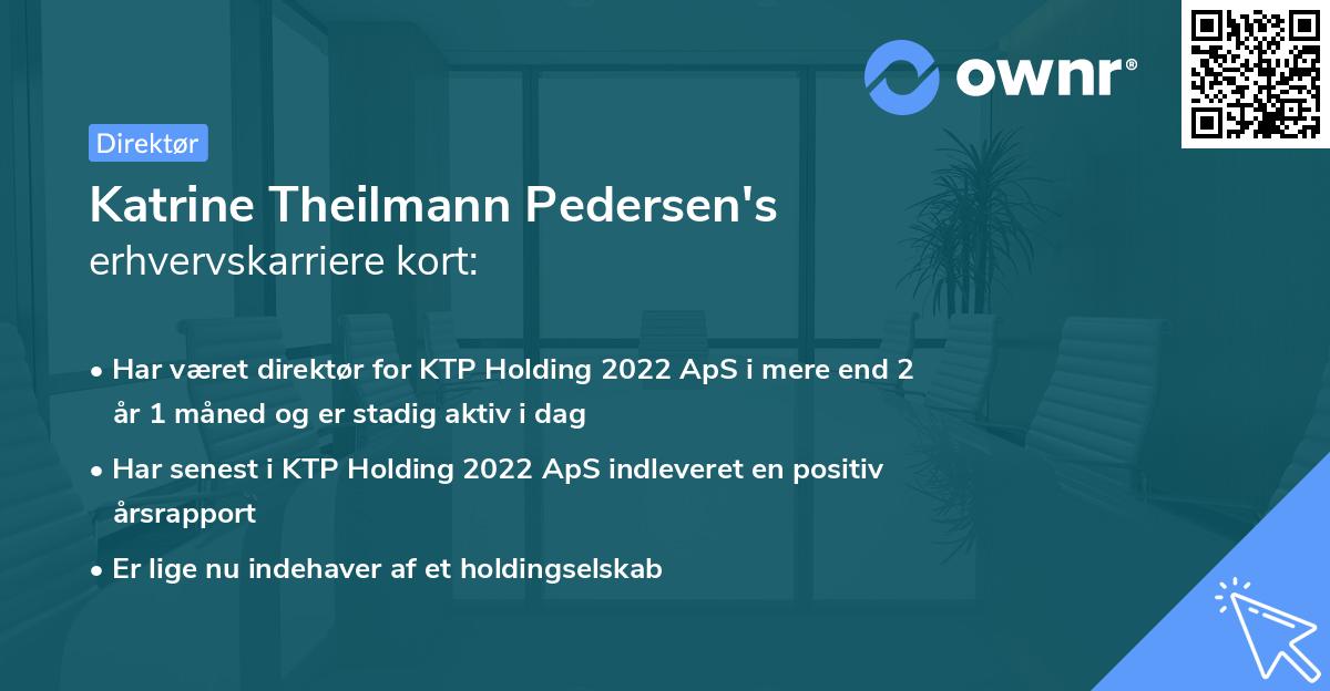 Katrine Theilmann Pedersen's erhvervskarriere kort