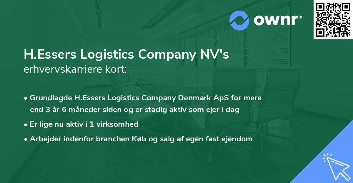 H.Essers Logistics Company NV's erhvervskarriere kort
