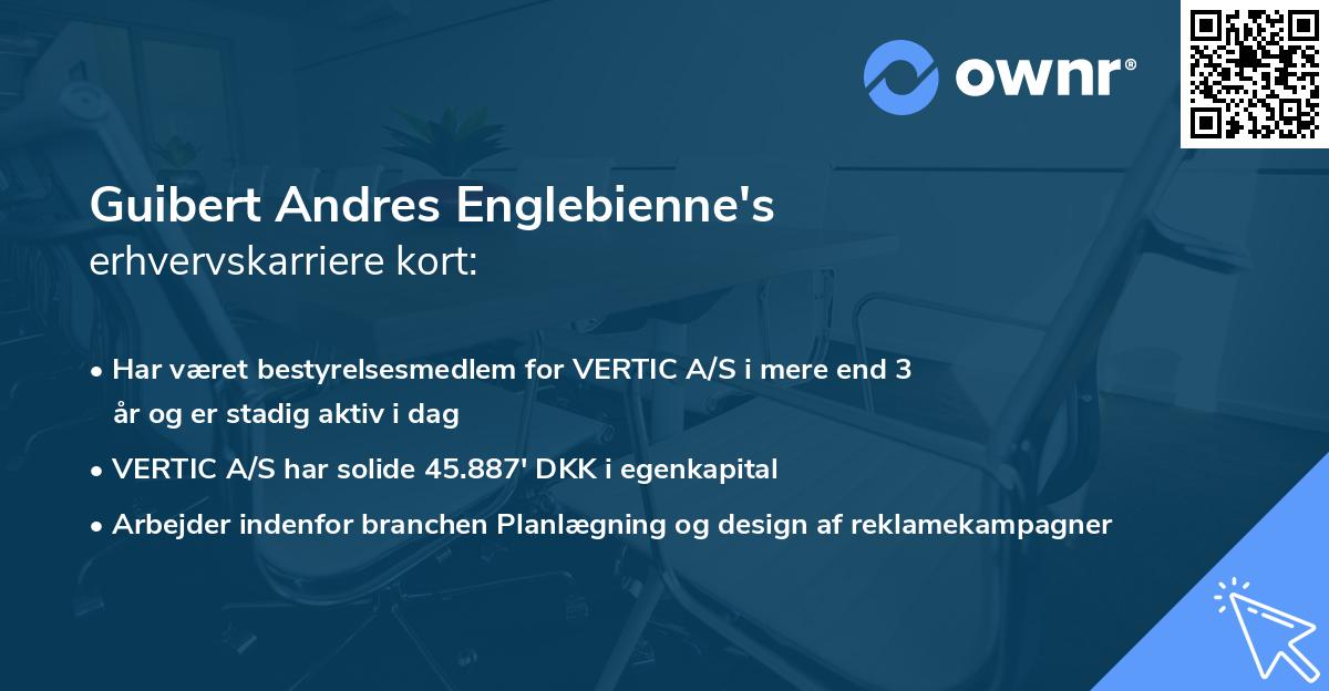 Guibert Andres Englebienne's erhvervskarriere kort
