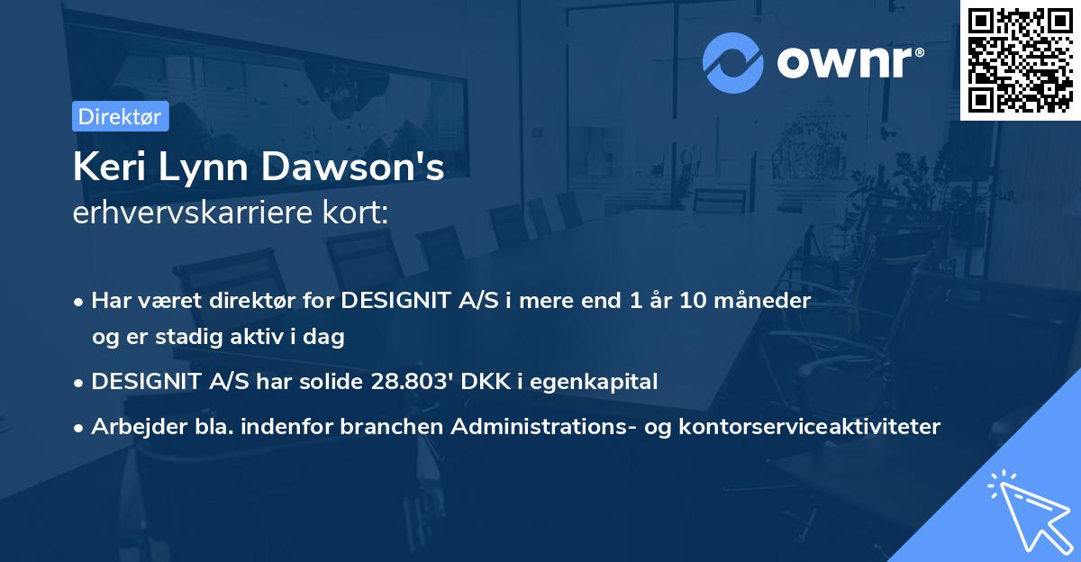 Keri Lynn Dawson's erhvervskarriere kort