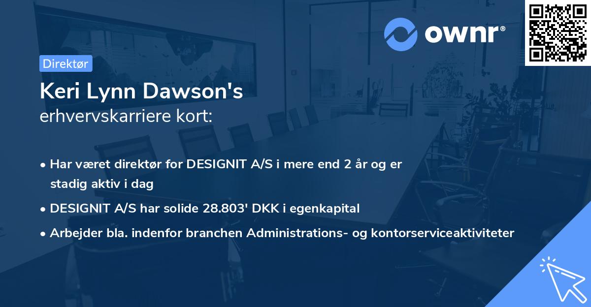 Keri Lynn Dawson's erhvervskarriere kort