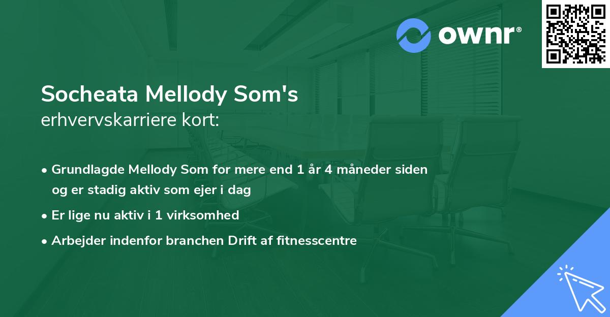 Socheata Mellody Som's erhvervskarriere kort