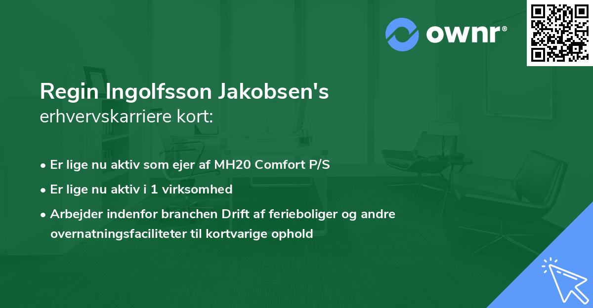 Regin Ingolfsson Jakobsen's erhvervskarriere kort