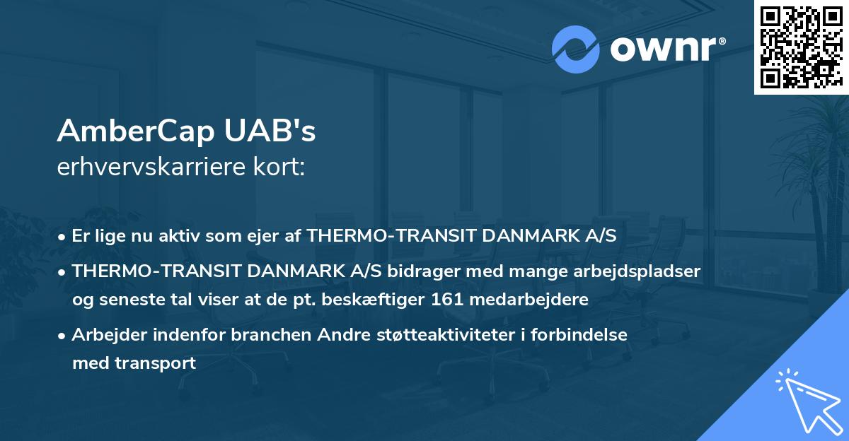 AmberCap UAB's erhvervskarriere kort