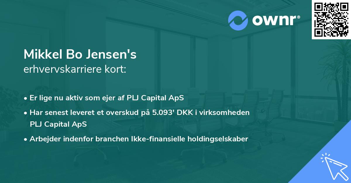 Mikkel Bo Jensen's erhvervskarriere kort