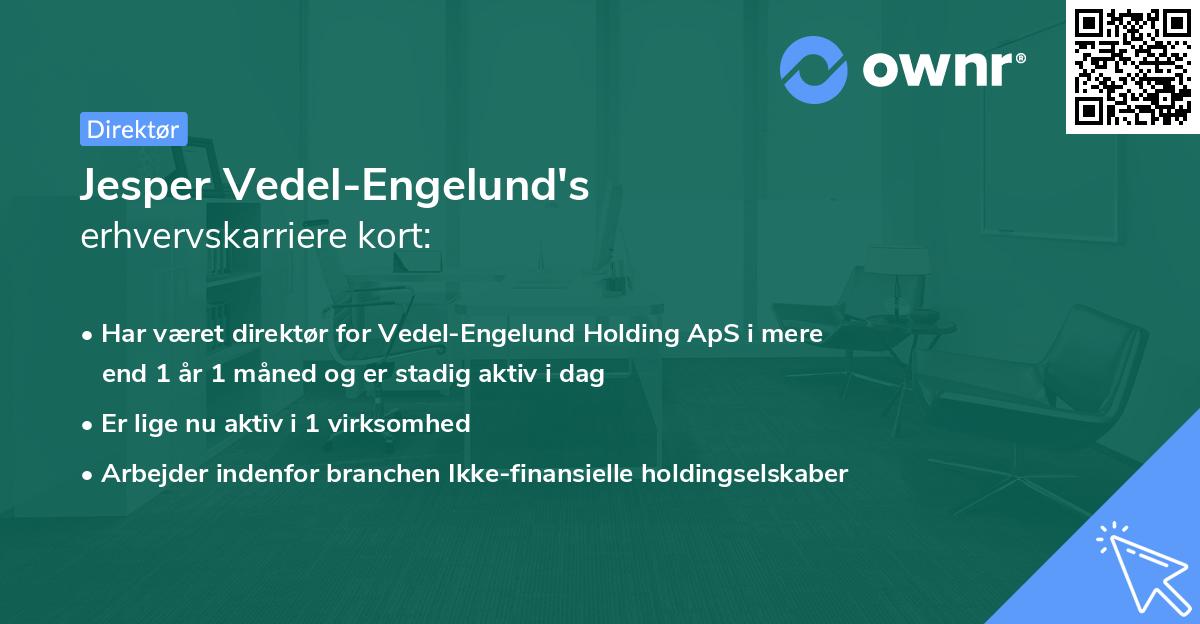 Jesper Vedel-Engelund's erhvervskarriere kort