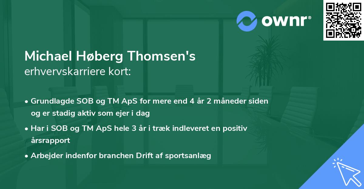 Michael Høberg Thomsen's erhvervskarriere kort
