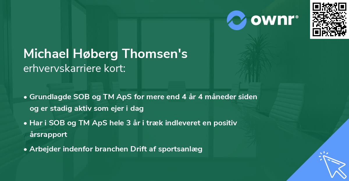 Michael Høberg Thomsen's erhvervskarriere kort