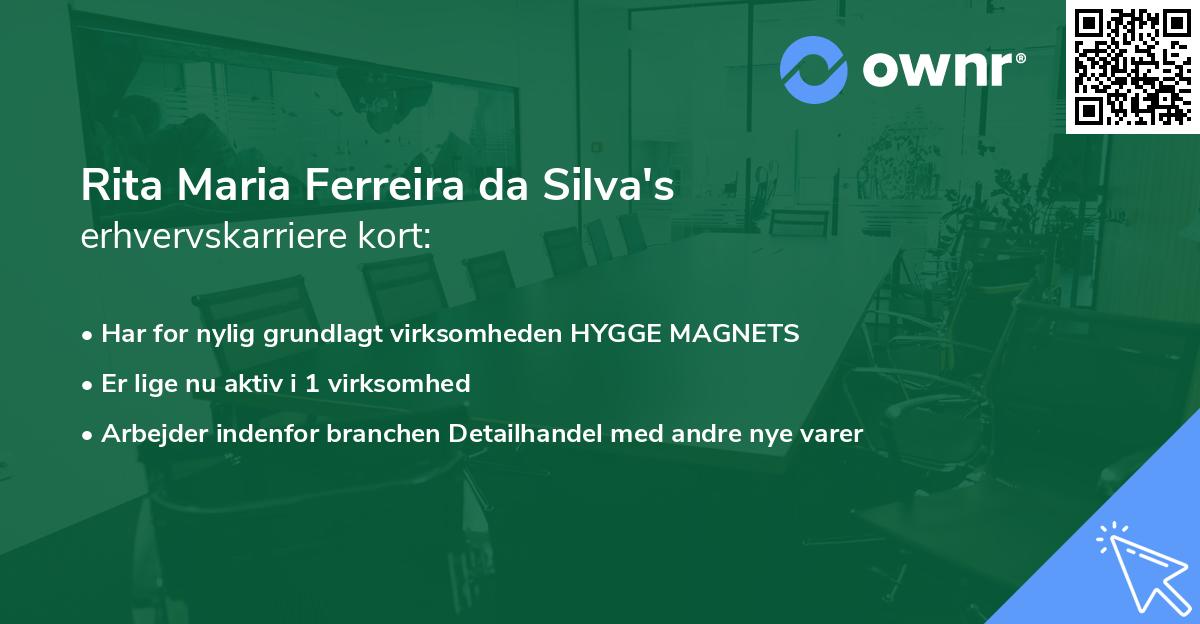 Rita Maria Ferreira da Silva's erhvervskarriere kort