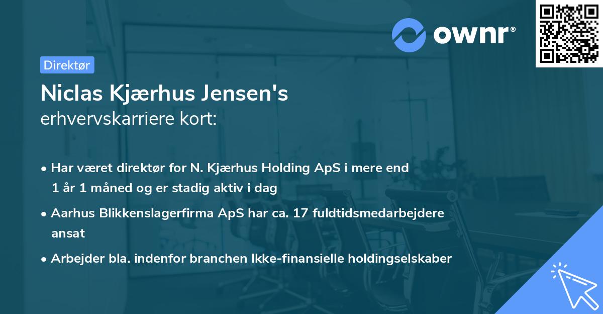 Niclas Kjærhus Jensen's erhvervskarriere kort