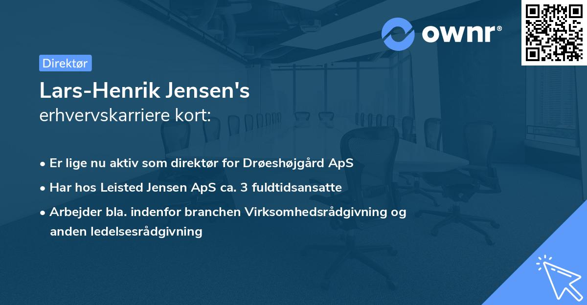 Lars-Henrik Jensen's erhvervskarriere kort