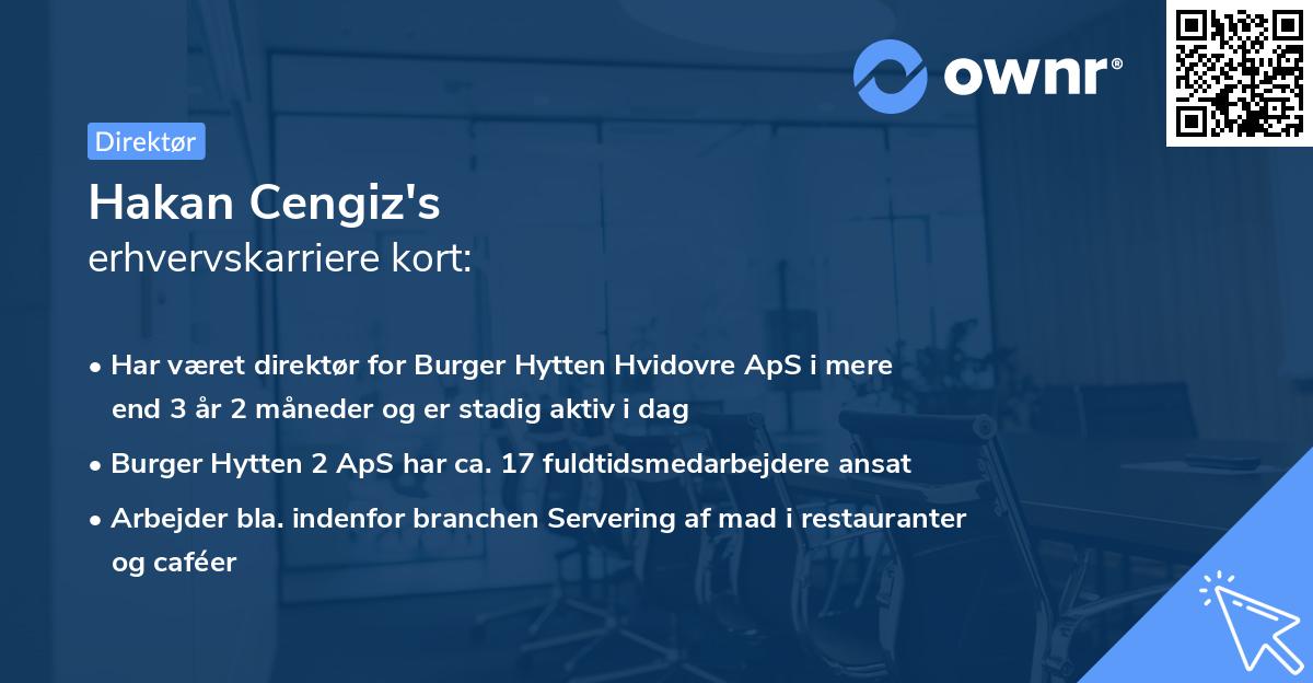 Hakan Cengiz's erhvervskarriere kort