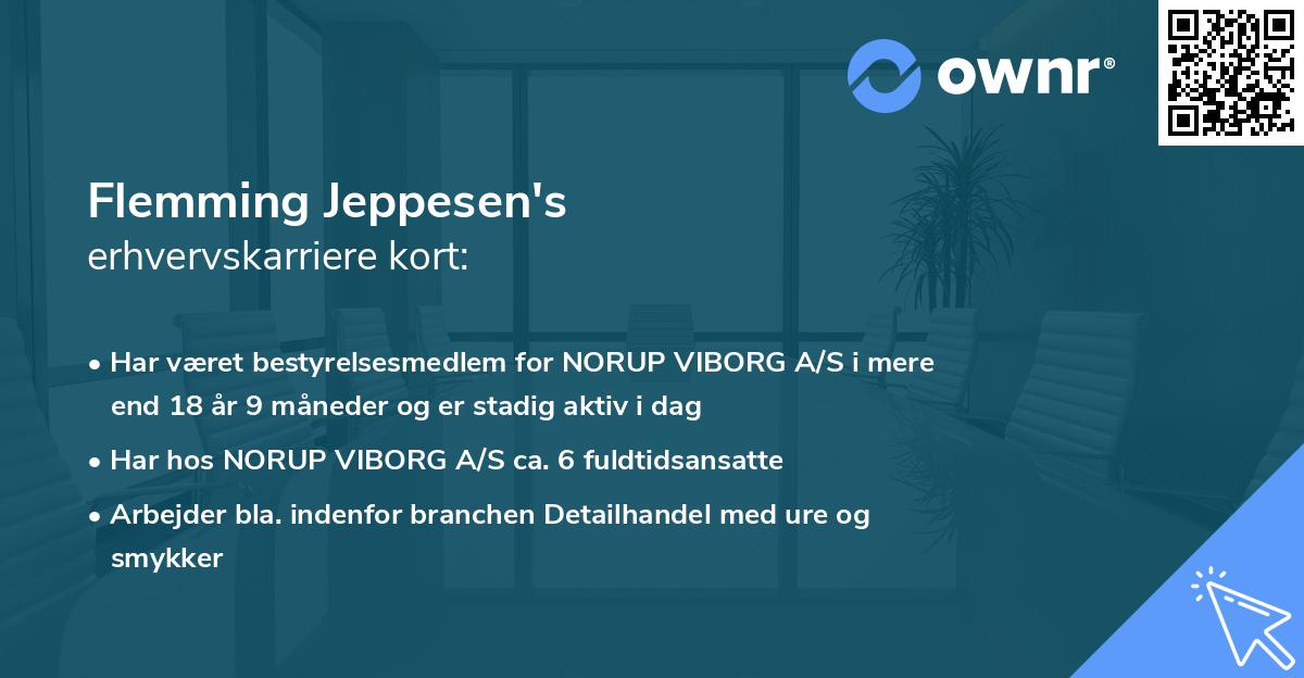 Flemming Jeppesen's erhvervskarriere kort