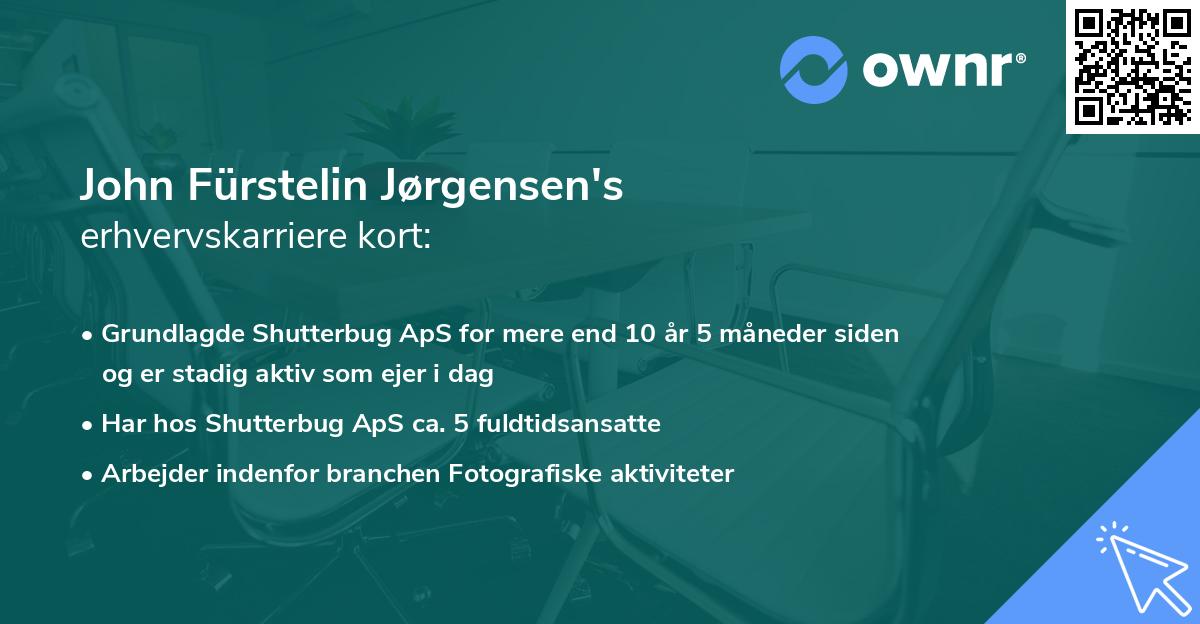 John Fürstelin Jørgensen's erhvervskarriere kort