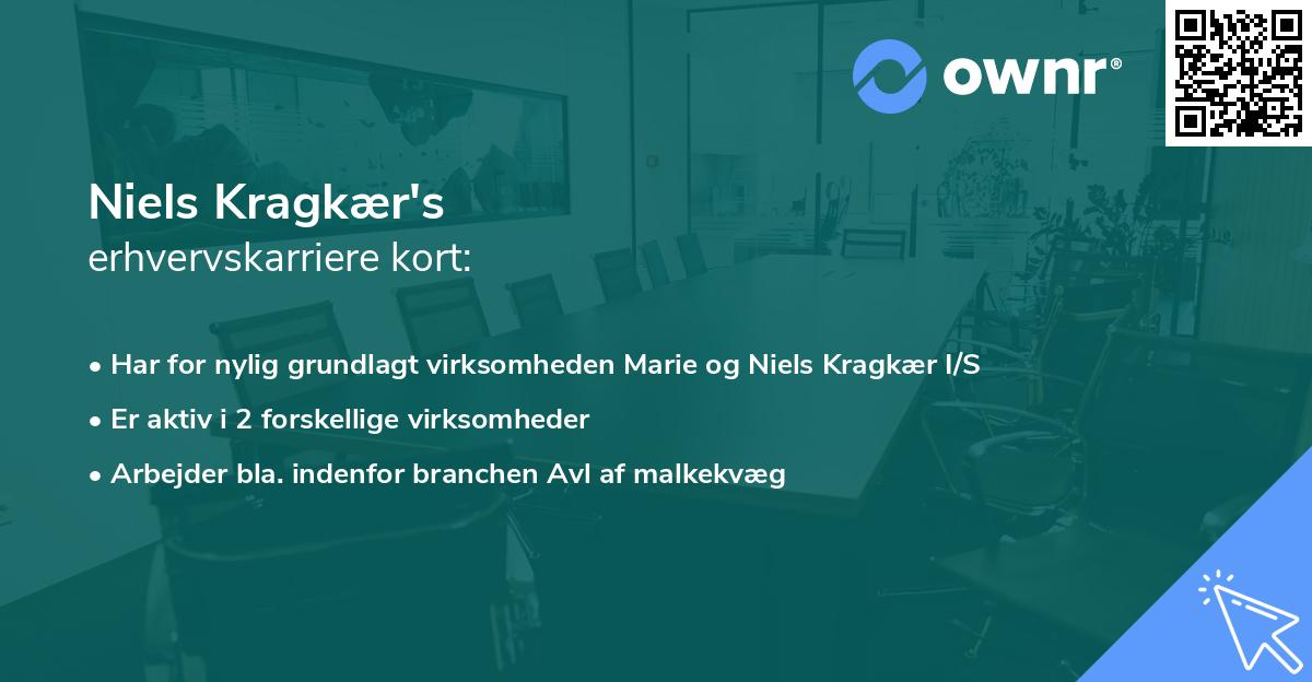 Niels Kragkær's erhvervskarriere kort