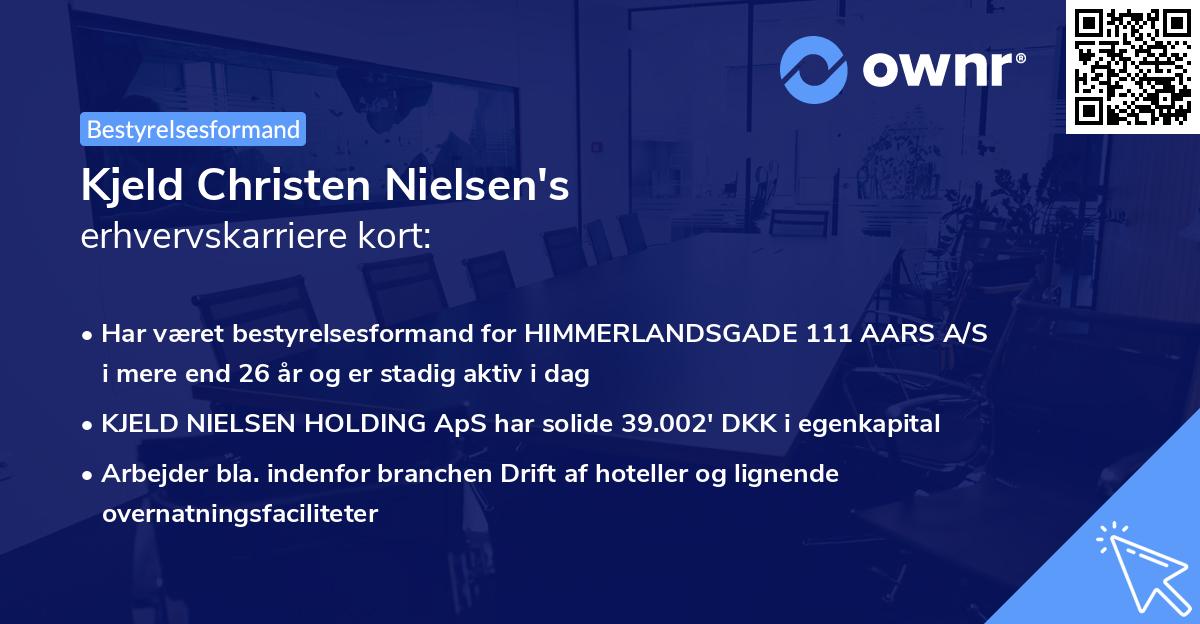 Kjeld Christen Nielsen's erhvervskarriere kort