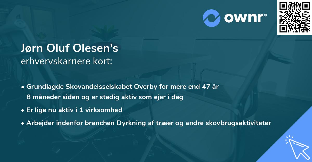 Jørn Oluf Olesen's erhvervskarriere kort