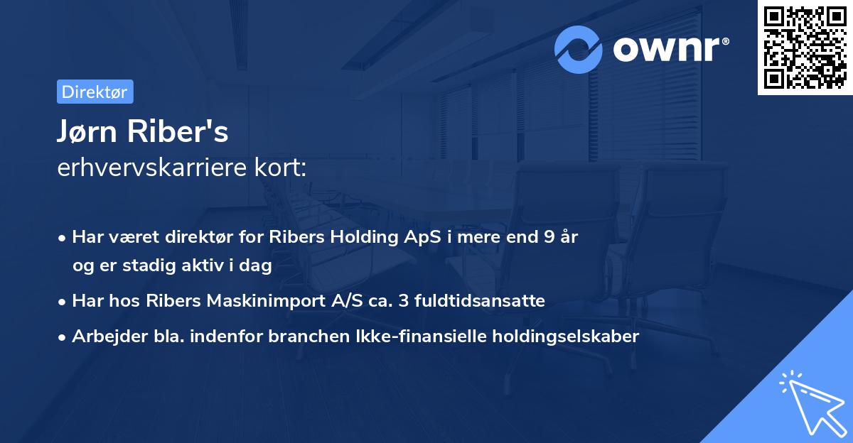 Jørn Riber's erhvervskarriere kort