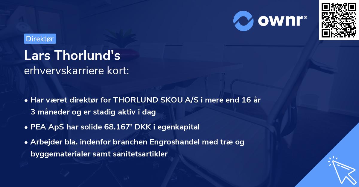 Lars Thorlund's erhvervskarriere kort