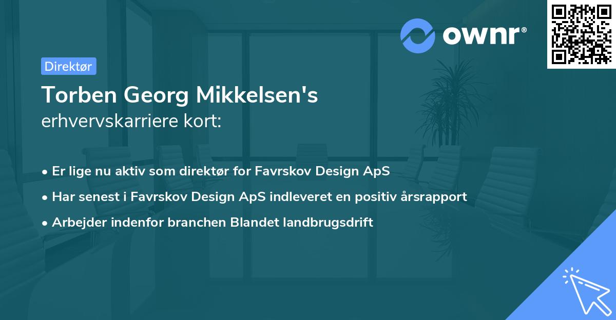 Torben Georg Mikkelsen's erhvervskarriere kort