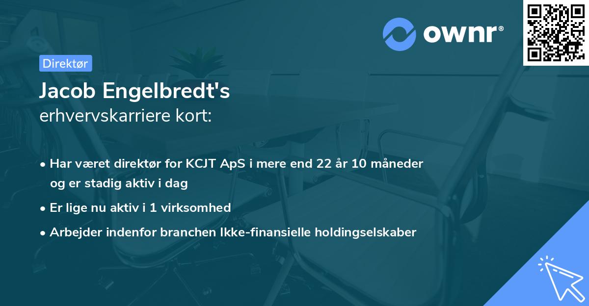 Jacob Engelbredt's erhvervskarriere kort