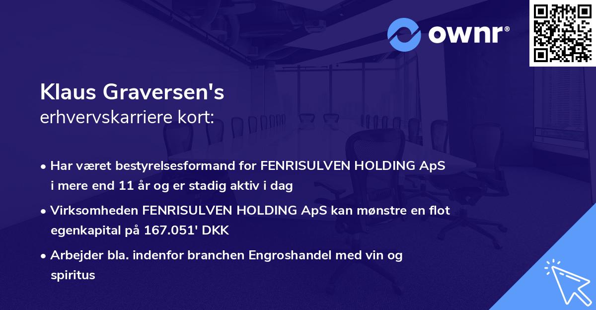 Klaus Graversen's erhvervskarriere kort