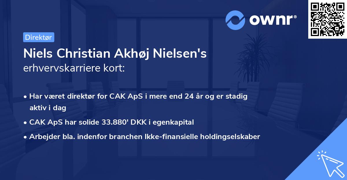 Niels Christian Akhøj Nielsen's erhvervskarriere kort