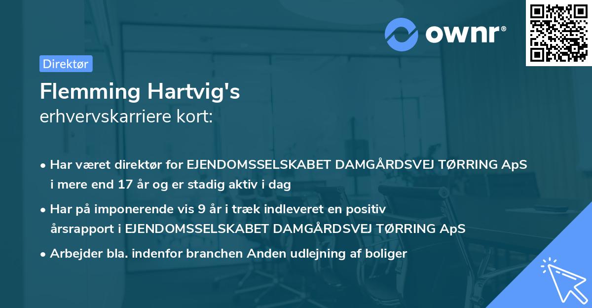 Flemming Hartvig's erhvervskarriere kort