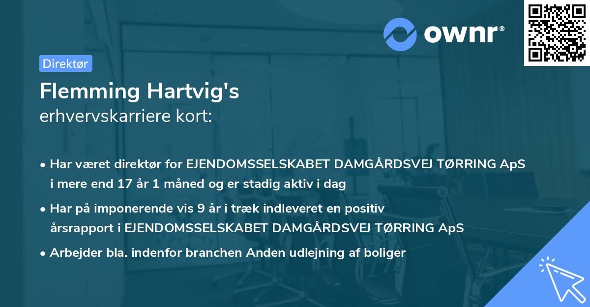 Flemming Hartvig's erhvervskarriere kort