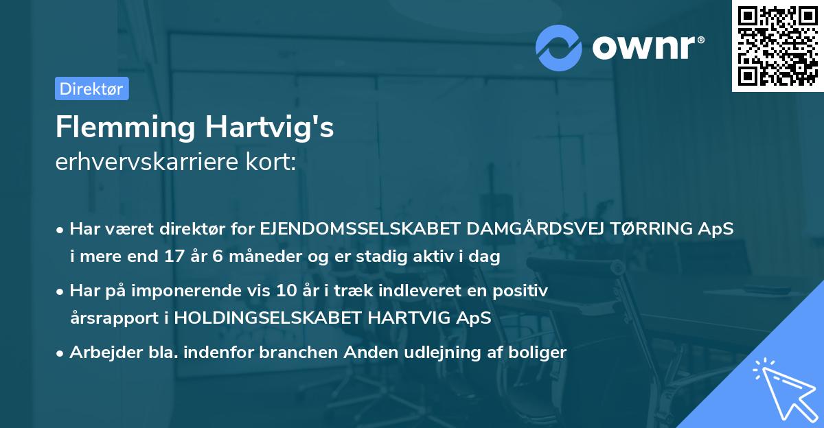 Flemming Hartvig's erhvervskarriere kort