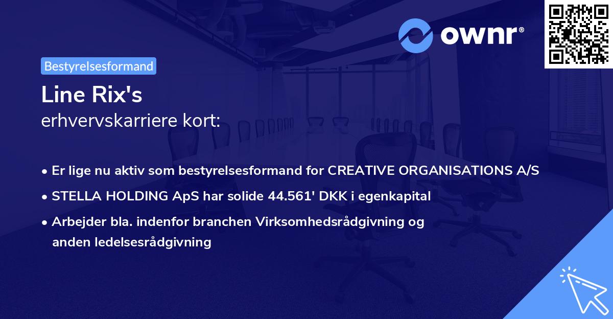Line Rix's erhvervskarriere kort