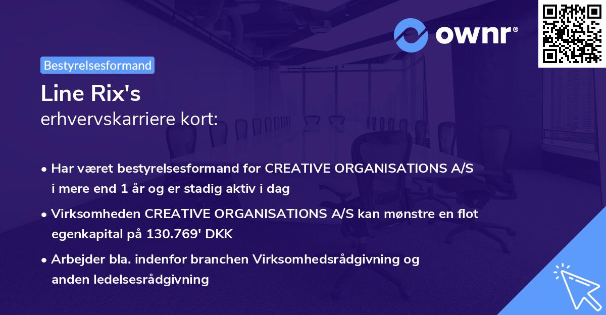 Line Rix's erhvervskarriere kort